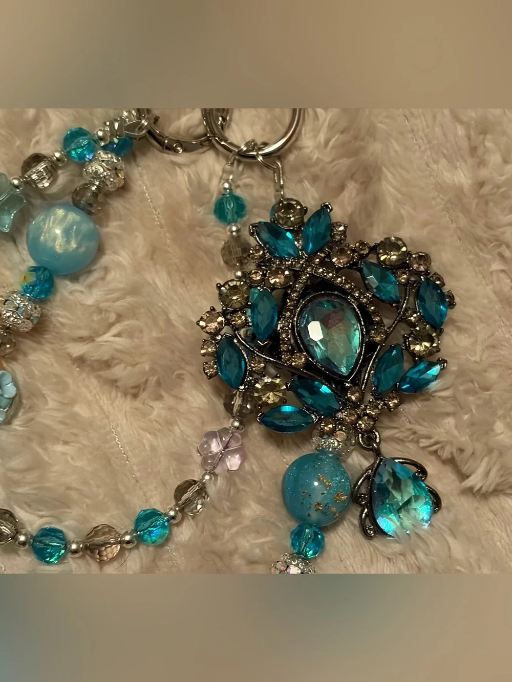 Bag Charms Crystal Chain Multi-Strand